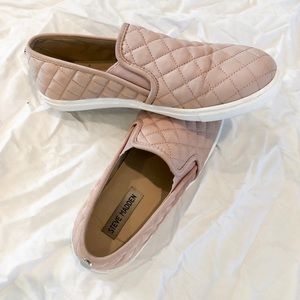 Blush pink Steve Madden slip ons
